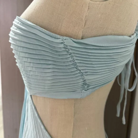 A.L.C. Moira Pleated Halter Maxi Dress - Picture 6 of 11